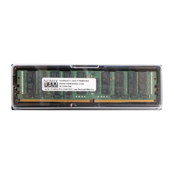Nemix ML23400-944 64GB DDR4 2933MHz LRDIMM ECC Server RAM (PC4-23400) Refurbished