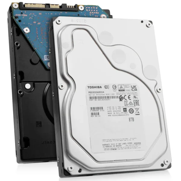 Toshiba MG08 MG08SDA800A 8TB 7.2K RPM SAS 12Gb/s 4Kn 3.5in Hard Drive